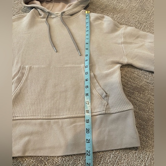 Athleta Balance Waffle Knit Hoodie Sweatshirt, Size XXS, Tinsel Purple, Casual - Picture 10 of 15